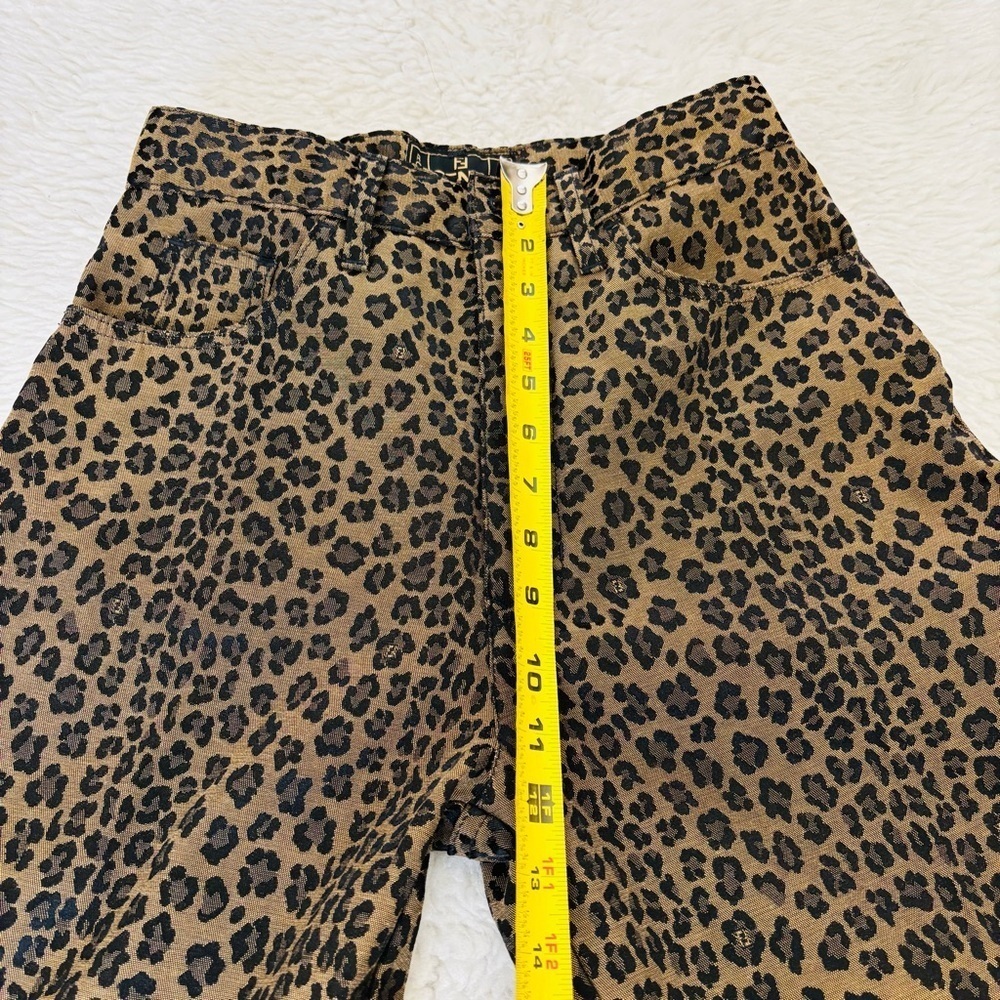 Fendi Leopard Cheetah W/ FF logo Pants size EU42 US 28 - Picture 12 of 15